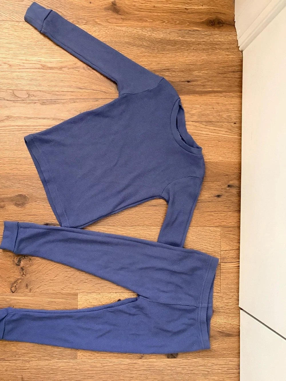 Carter's Blue Long Sleeve Thermal Pajama Set